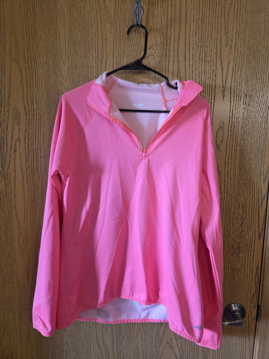 Avia Tops - Avia Pink Waffle-Texture Pullover